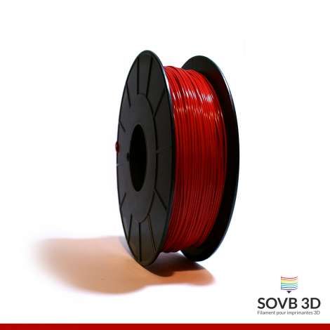 fil-pla-rouge-175mm-1kg PLA SOVB 3D Rouge Ø1.75 mm (1 kg) – Image 1